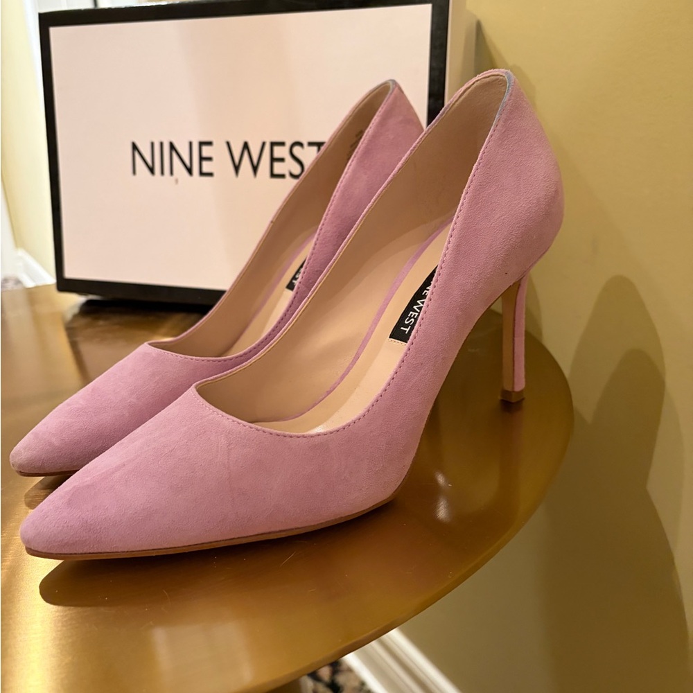 Nine West Women's Light Purple/Lavender Suede Heels 6.5